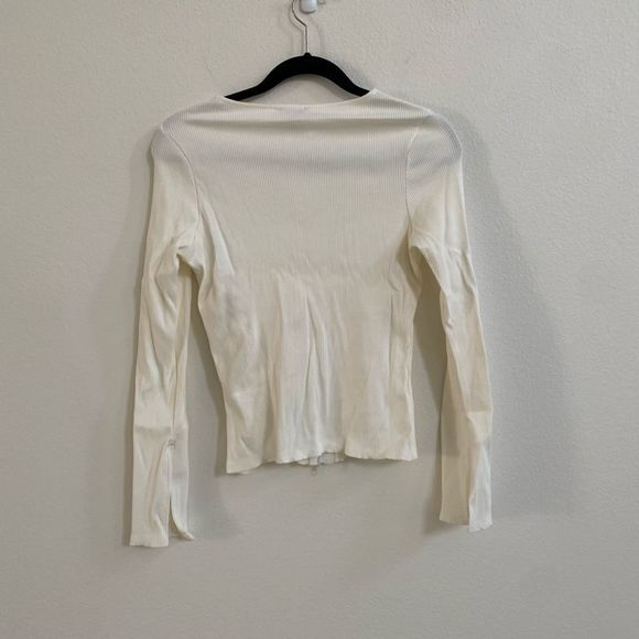 Fashion Nova My Way Biker Shorts & Zip Up Set in White Size Medium - Picture 10 of 13